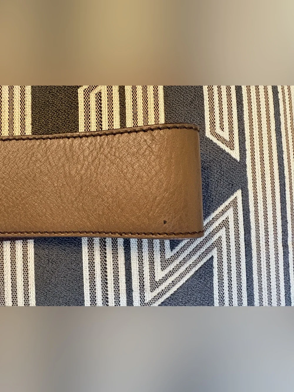 Banana Republic Taupe Brown Leather Belt Size S Made in Italy